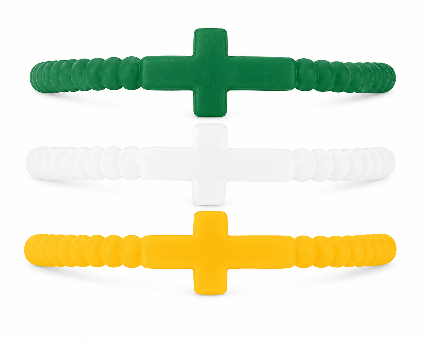 Silicone Jesus Bracelet - 3 Pack