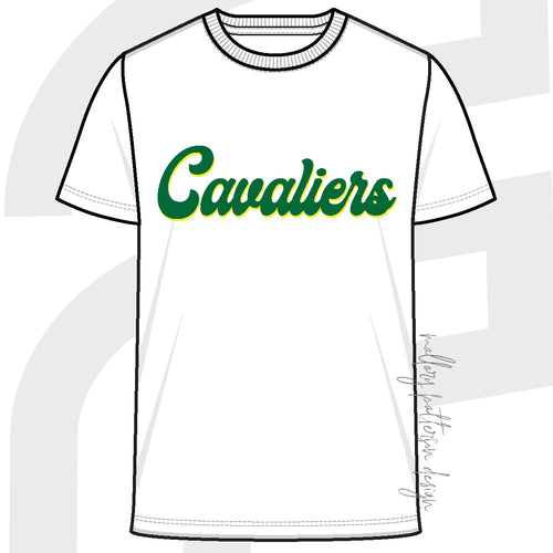 *Pre-Order* Cavaliers White Sequin Tee - ETA LATE NOVEMBER