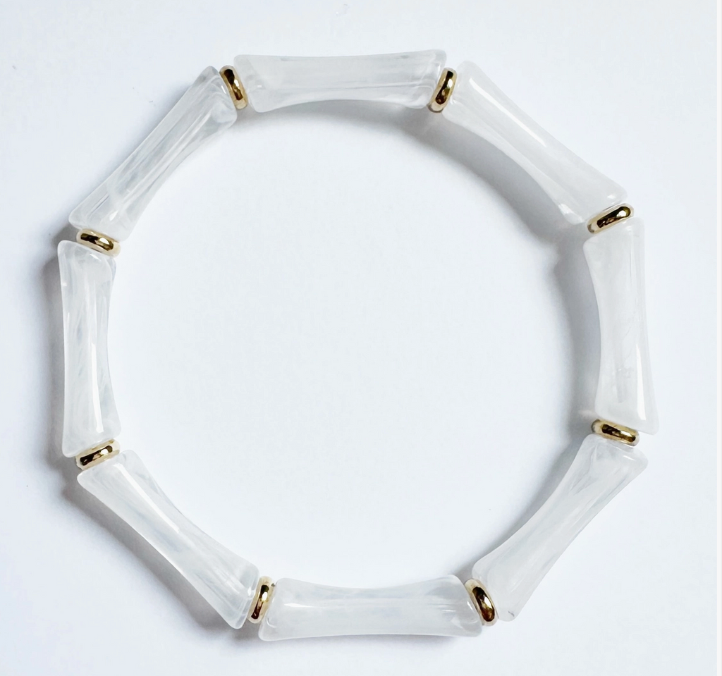 S+R Bamboo Acrylic Bracelet