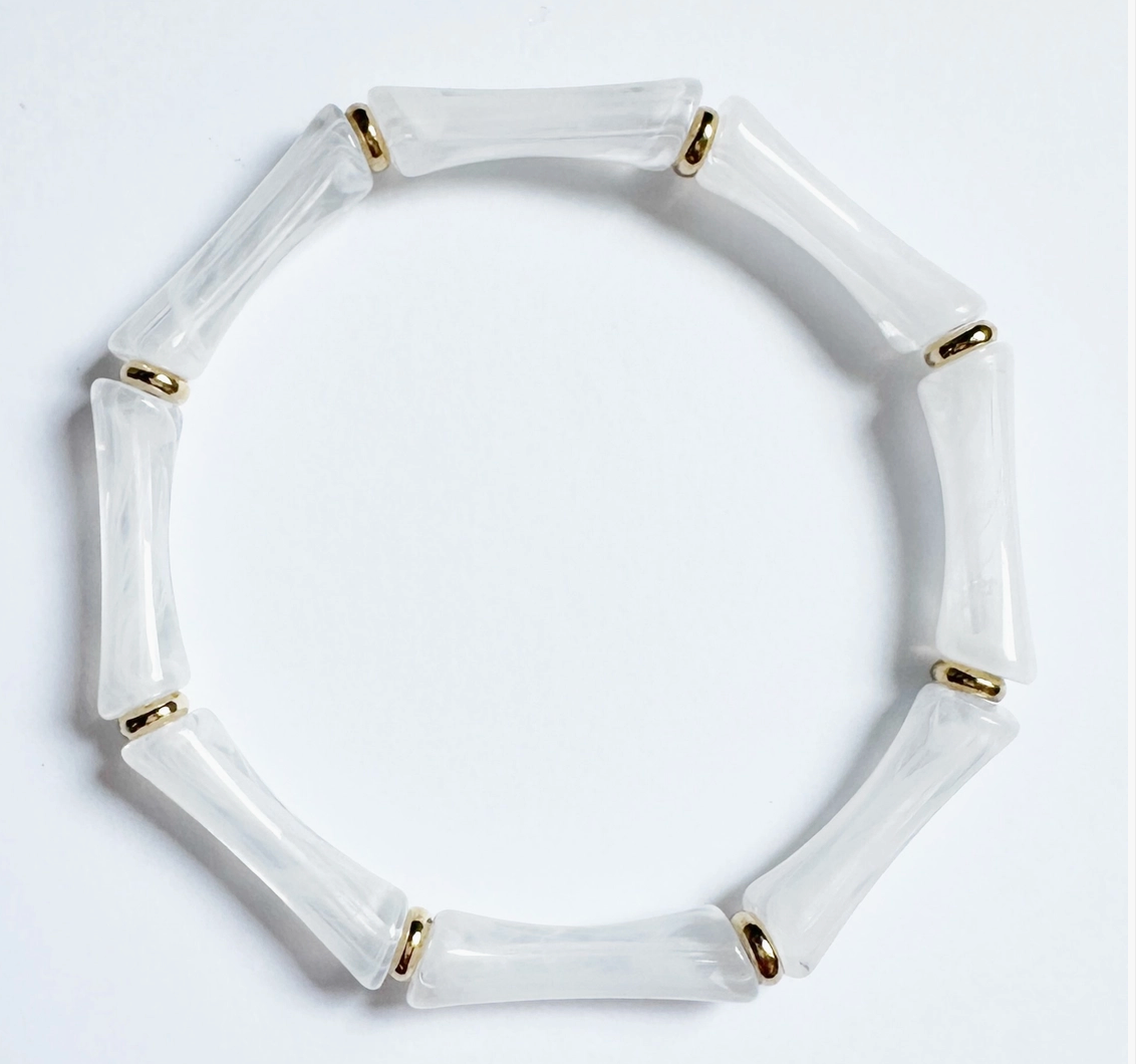 S+R Bamboo Acrylic Bracelet