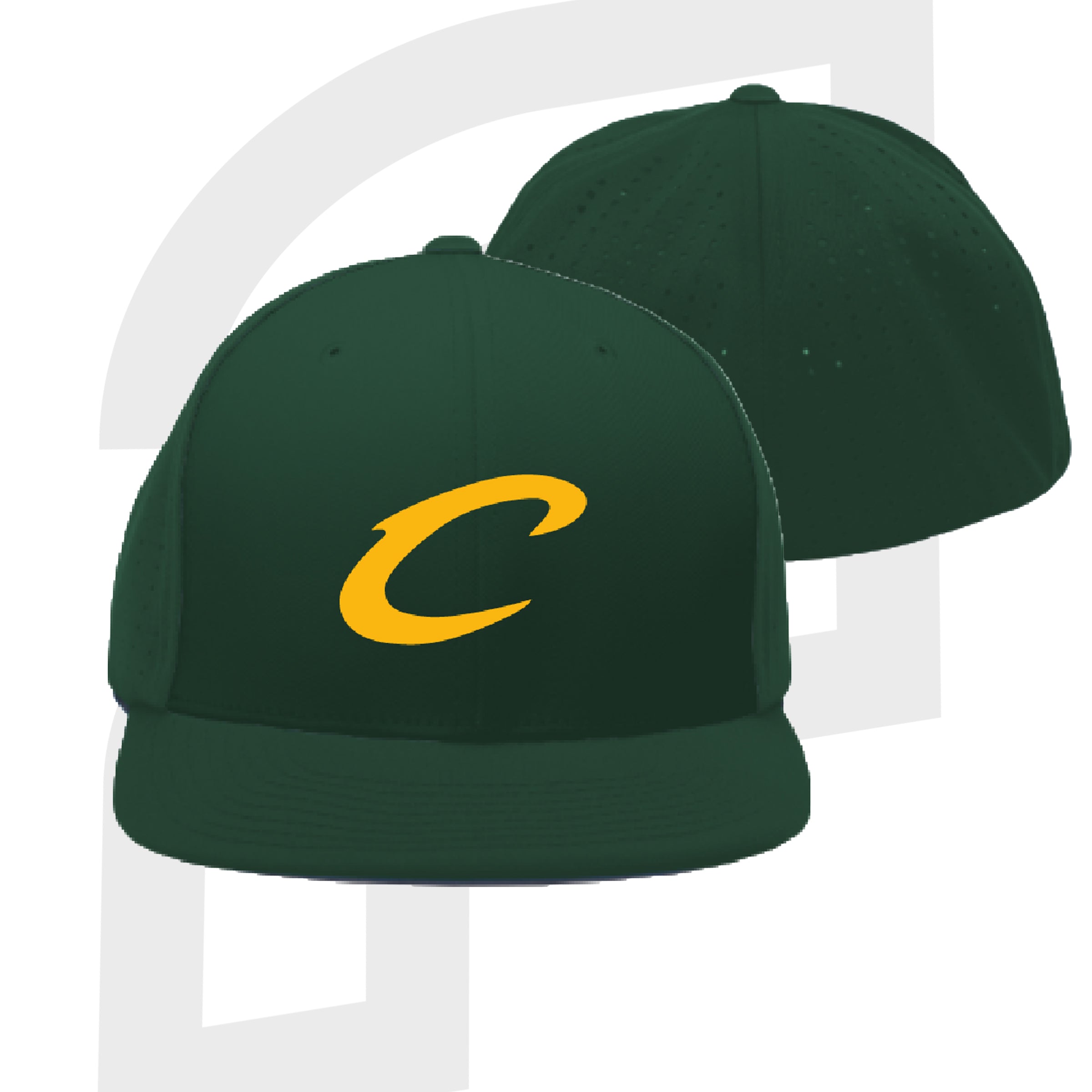 Calvary C FlexFit Hat - Green