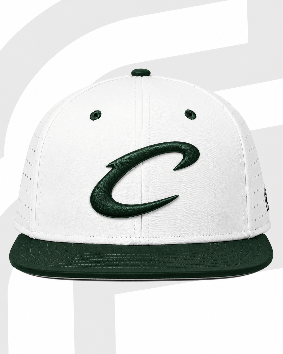 The Game - Fitted Perforated Flat Bill Hat